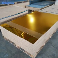 Factory Direct 1mm Thick Silver Gold Mirror Acrylic Sheet